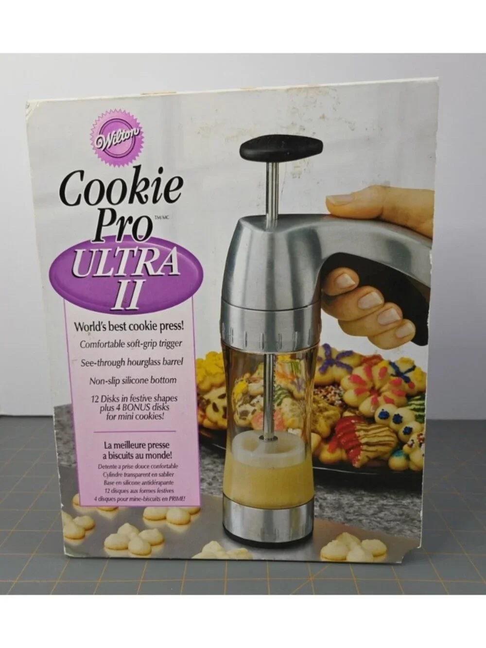 Wilton Cookie Pro Ultra II Press Cookie Press 16 Disks Complete 2006 New In Box